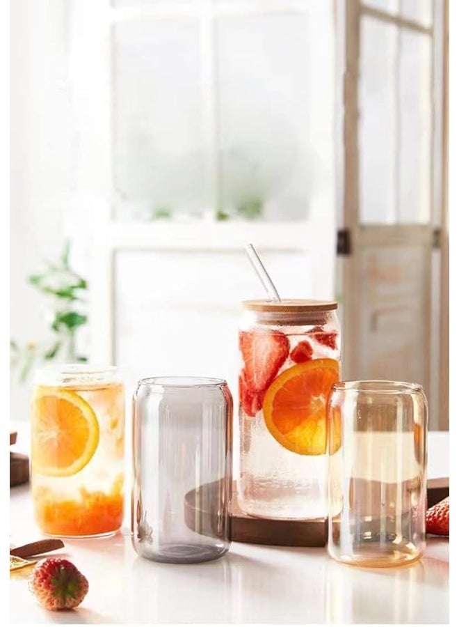 Elegant glass mug with tight wooden lid and straw to enjoy your perfect drink. - Image 4